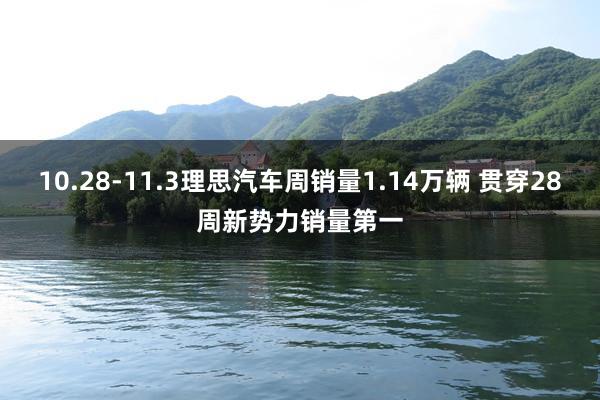 10.28-11.3理思汽车周销量1.14万辆 贯穿28周新势力销量第一